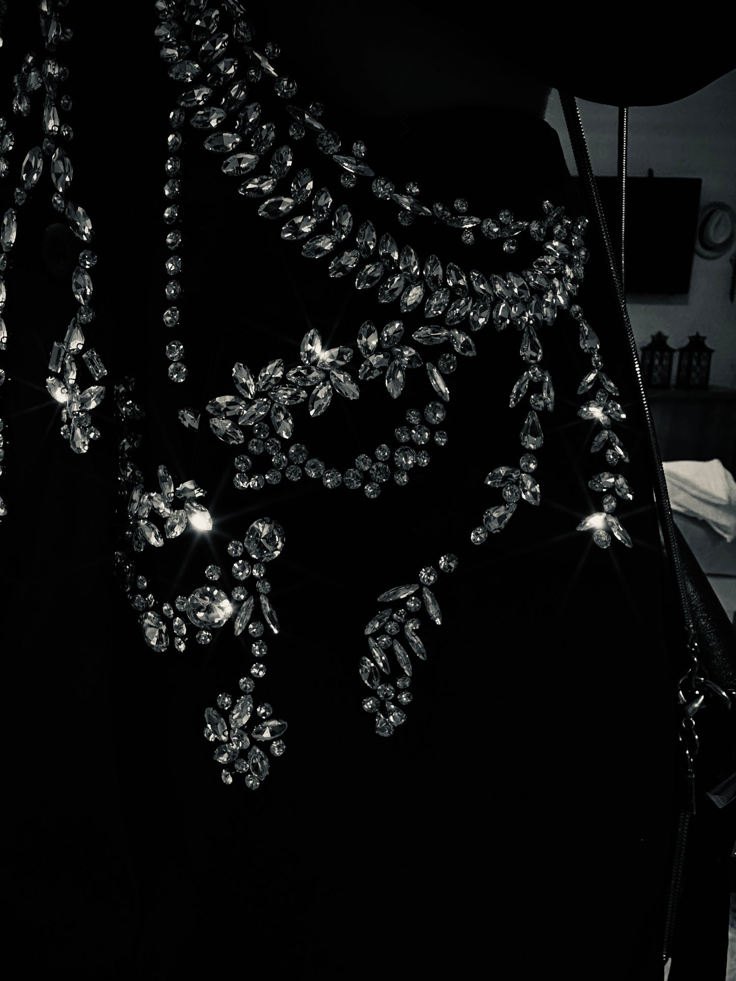 Blazer vestido cravejado