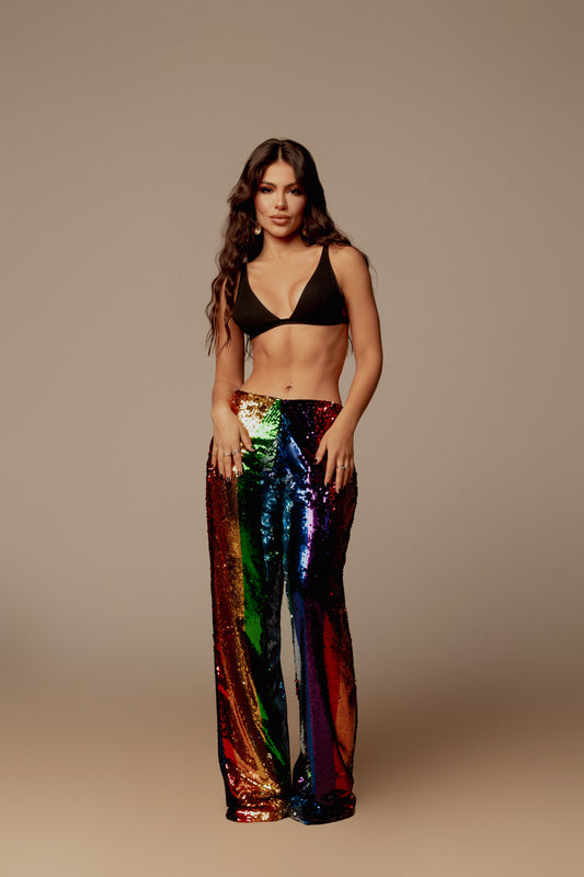 Calça arco íris