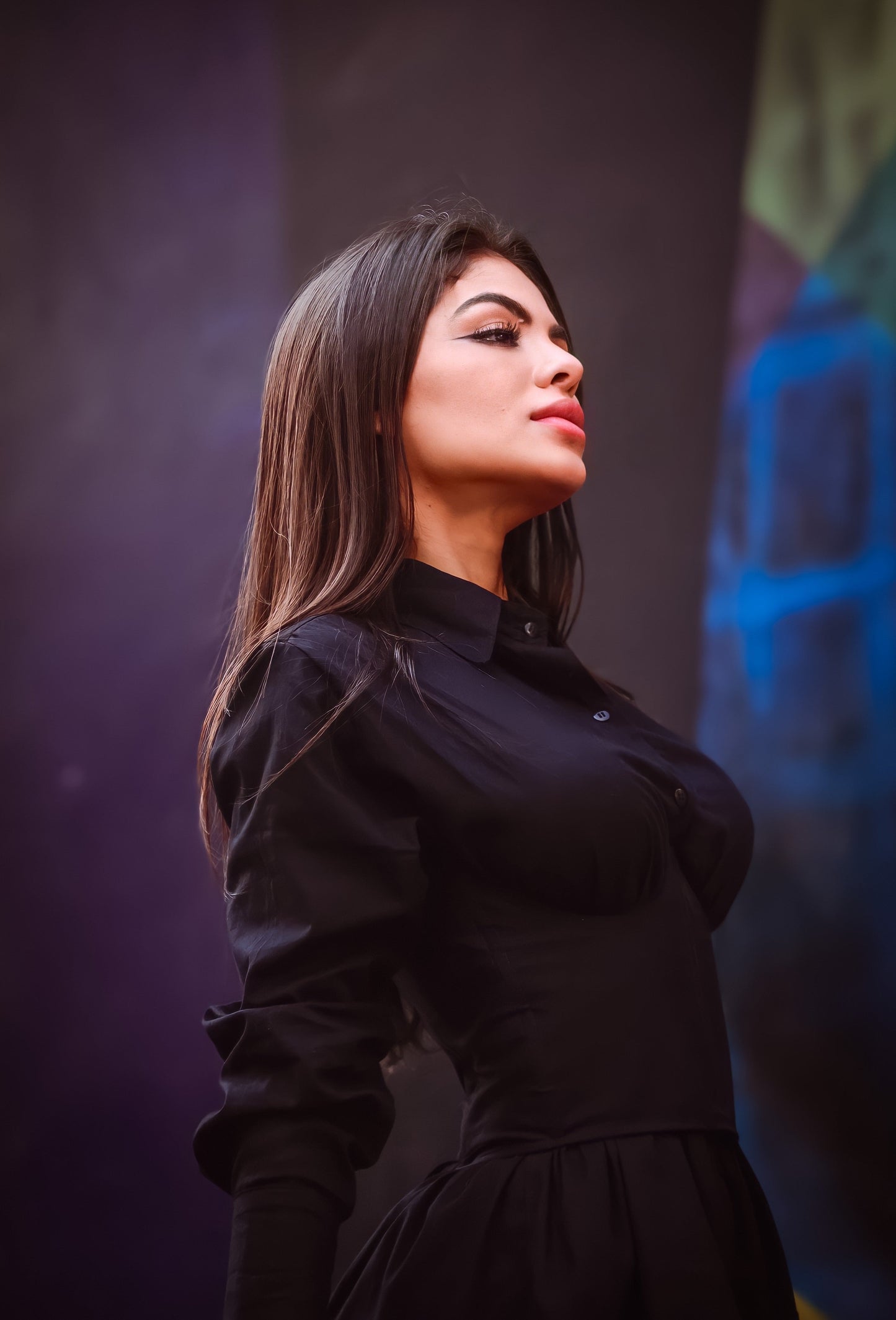 Chemise zouk com corselet
