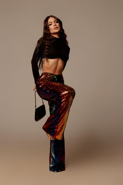 Calça arco íris