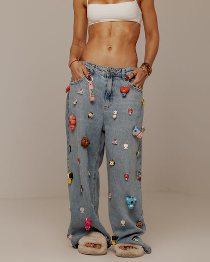 Calça candy Oversized