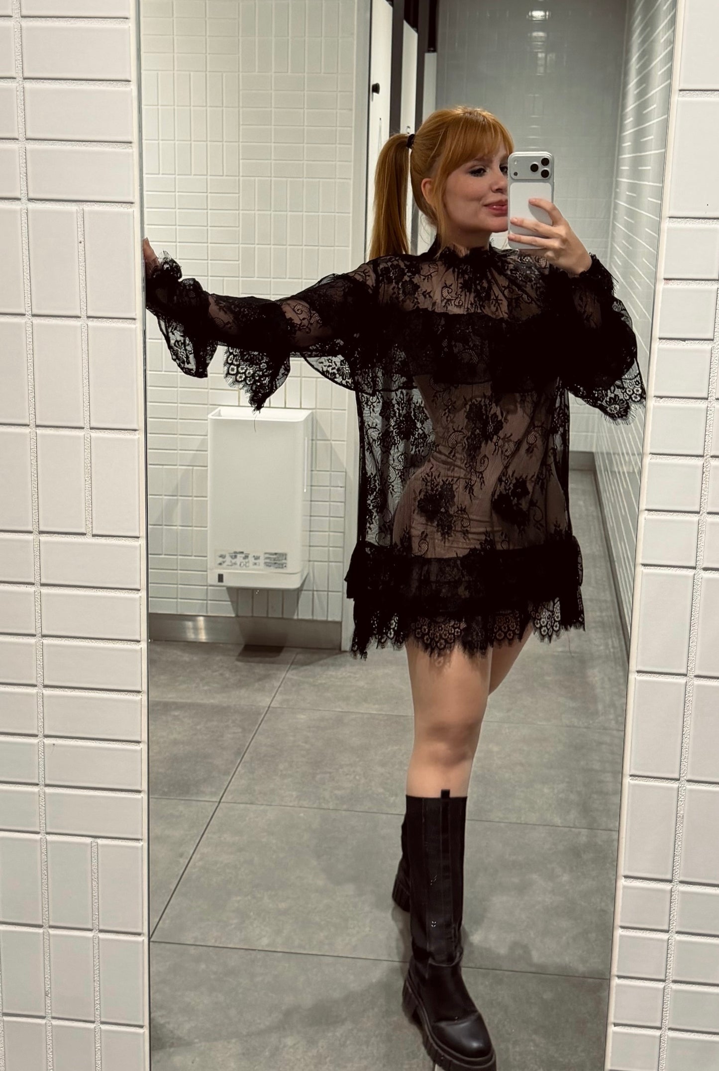 Vestido renda francesa