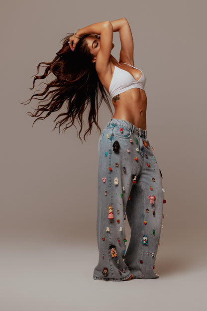 Calça candy Oversized